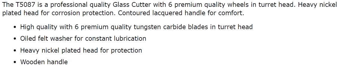 סכין מקצועי לחיתוך זכוכית - CK TOOLS T5087